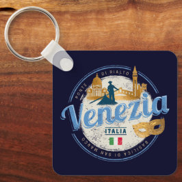 Llavero Venecia con la cosecha del carnaval de Italia gond