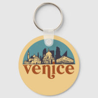 Venecia Italia Retro City Skyline Cityscape Art
