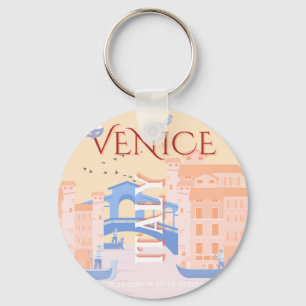 Llavero Venecia Viajes Art, Italia, Viajes Art, Retro