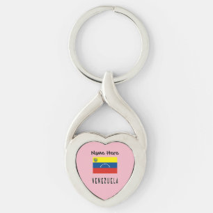 Llavero Venezuela Bandera Venezolana Nombre Personalizado
