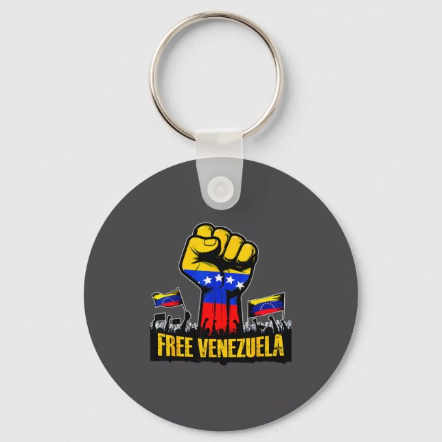 Llavero Venezuela Flag Venezuela Libre 2026  (Anverso)