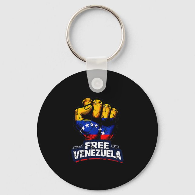 Llavero Venezuela Flag Venezuela Libre 2026  (Anverso)