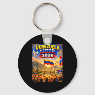 Llavero Venezuela Libre 2026 Bandera del Corazón de Venezu