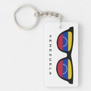 Llavero Venezuela Shades personalizado de texto y cadena d