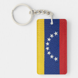Llavero Venezuelan flag embroidery style design