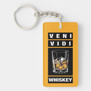 Llavero Veni Vidi Whiskey Cita Graciosa Para Los Amantes