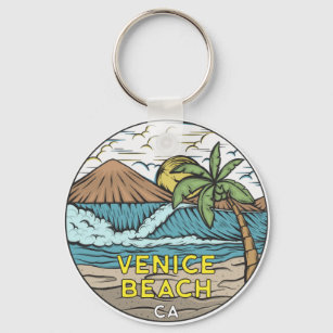 Llavero Venice Beach California Vintage 