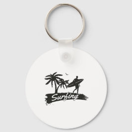 Llavero ventaja de surf tote bolsa-palmera tropical
