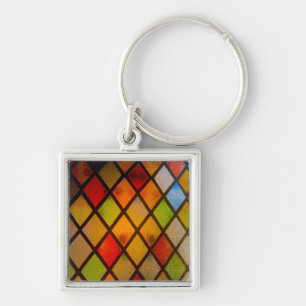 Llavero Ventana de Vidrio Emplomado Colores de Arcoíris