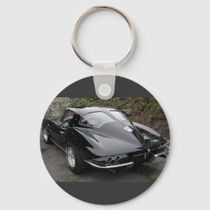 Llavero Ventana dividida en negro clásica Corvette