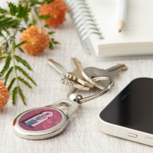 Llavero ventana objet_21_a con un cactus metalizado