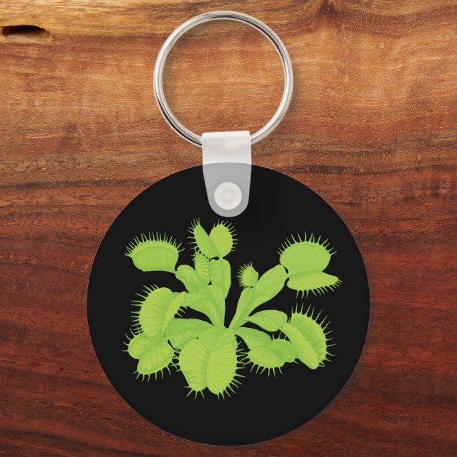 Llavero Venus Flytrampa Botanical Art Keychain (Reverso )