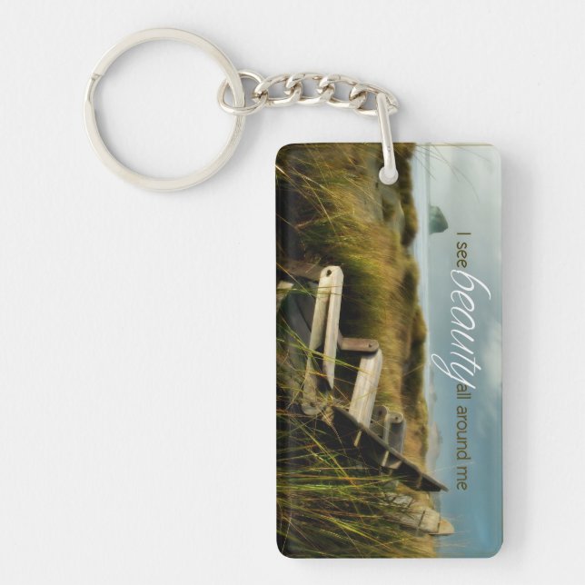 Llavero "Veo belleza" Motivación Afirmación (Frente)