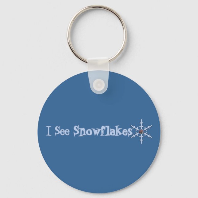 Llavero Veo Copos de Nieve (Anverso)