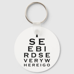 Llavero Veo los pájaros Eyechart