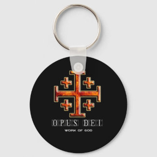 Llavero Ver 3 – Jerusalem Cross – Opus Dei - Black Back