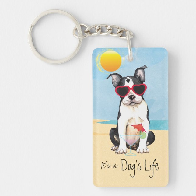 Llavero Verano Boston Terrier (Frente)