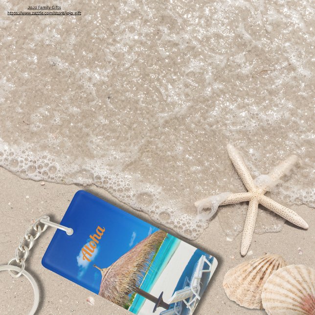 Llavero Verano cálido Fotografía de Aloha Playa Hawaii azu (Subido por el creador)