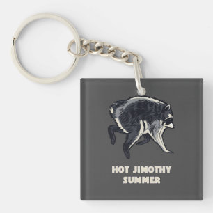 Llavero Verano Divertido de Jimothy Mapache Meme Animal Di