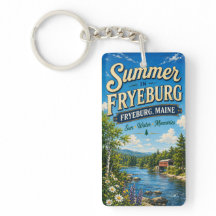 Verano en Fryeburg Maine Acrílico Rectángulo