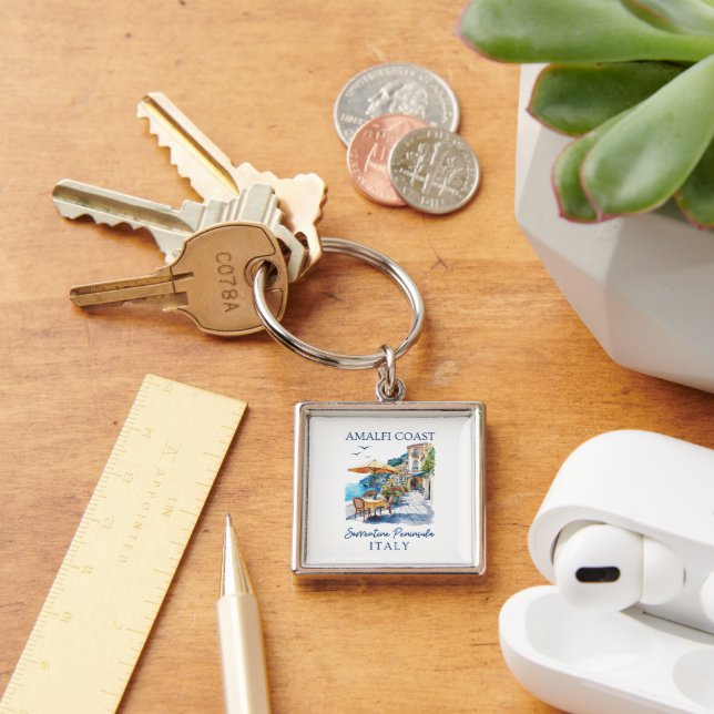 Llavero Verano escénico de la costa de Amalfi Italia (Escritorio )
