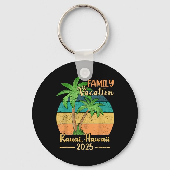 Llavero Verano Kauai Hawaii Beach Family Vacation 2025 (Anverso)