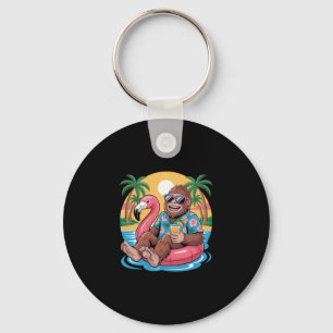 Llavero Verano Vacaciones Bigfoot Playa Hawaii Sasquatch S