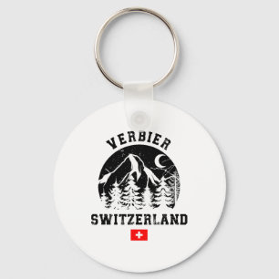 Llavero Verbier Suiza Estación de Esquí Alpes Esquí Alpino