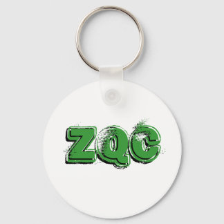 Llavero verde de cadena de claves ZQC
