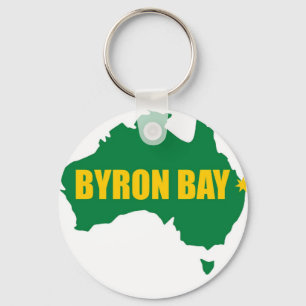 Llavero Verde de la bahía de Byron y mapa del oro
