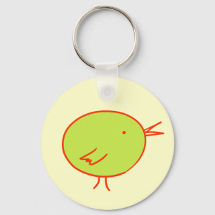 Llavero verde del pájaro