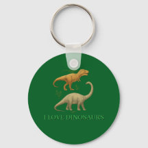 Llavero Verde - Me Encantan los Dinosaurios