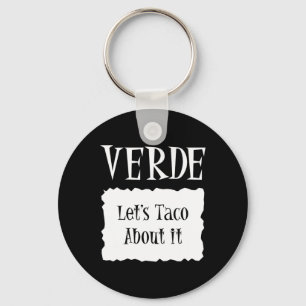 Llavero Verde - Paquete caliente Taco de Halloween