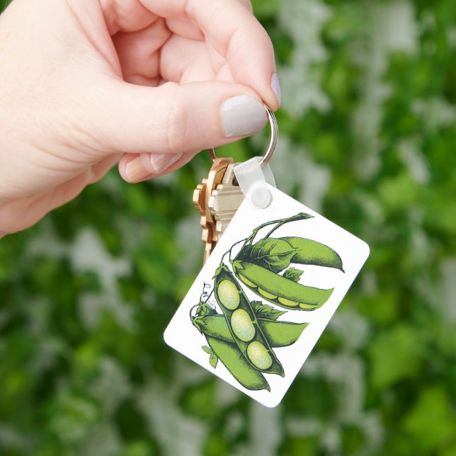 Llavero Verduras de cosecha; alubias de Lima, alimentos de (Mano)