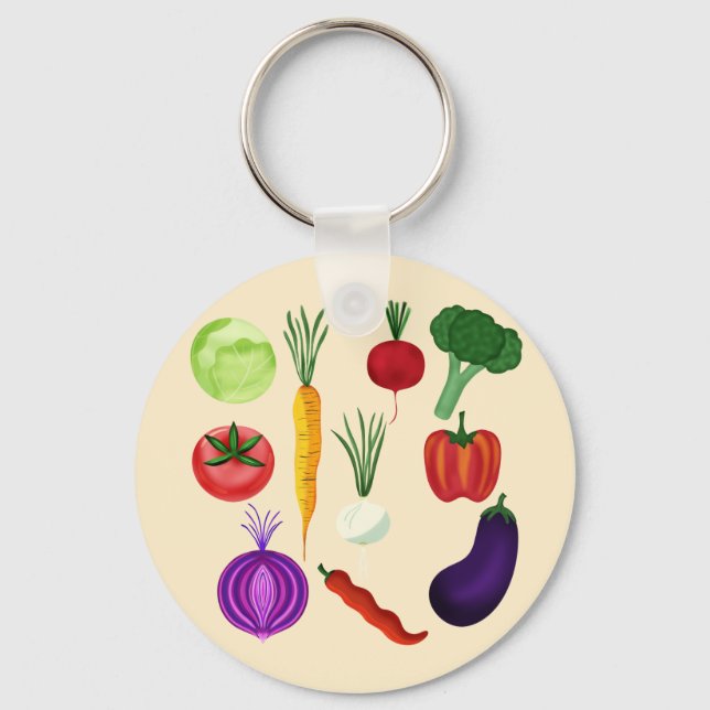 Llavero Verduras Frescas (Anverso)