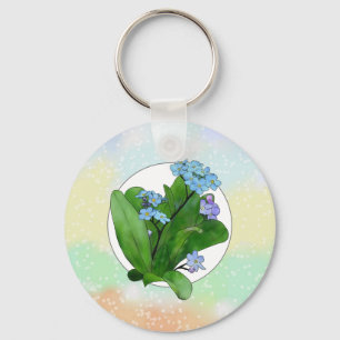Llavero Vergissmeinicht Schlüsselanhänger
