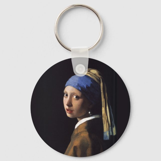 Llavero Vermeer Chica Pearl Earring Masterpiece Pintura (Anverso)
