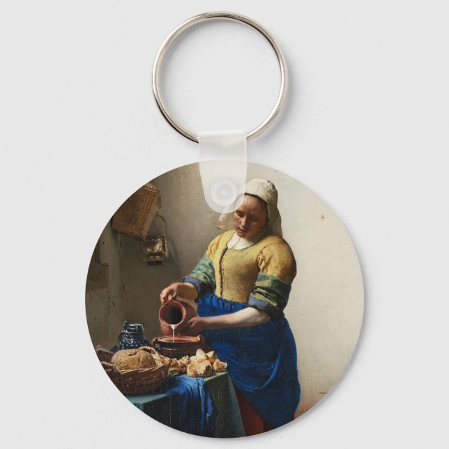 Llavero Vermeer La Cadena De Teclas De La Lechadora (Anverso)