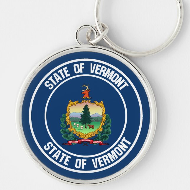 Llavero Vermont Round Emblem (Frente)