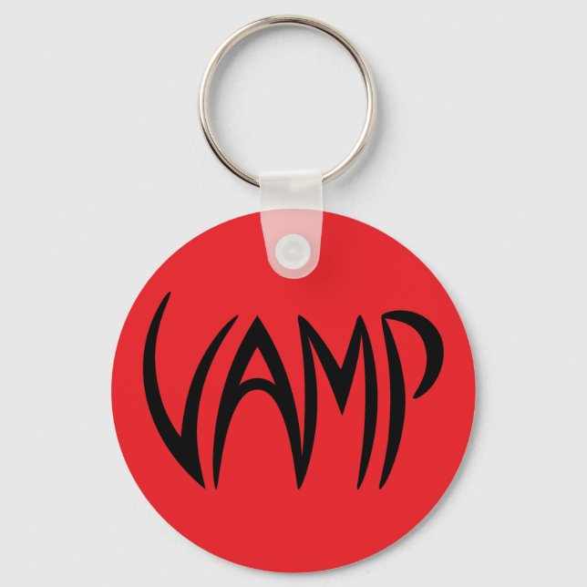 Llavero Versión de texto Vamp (rojo/negro) (Anverso)