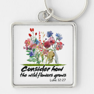 Llavero Verso de la Biblia Cristiana inspiradora