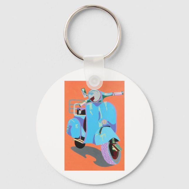 Llavero Vespa azul (Anverso)