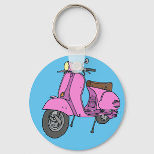 Llavero Vespa de motor rosada