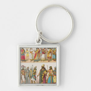 Llavero Vestido asirio, del "der Voelker de Trachten",