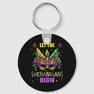 Llavero Vestido De Mardi Gras Que Dejen Que Los Shenanigan