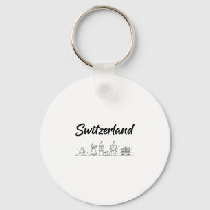 Llavero Vestimenta de viaje vacaciones panorama de Suiza