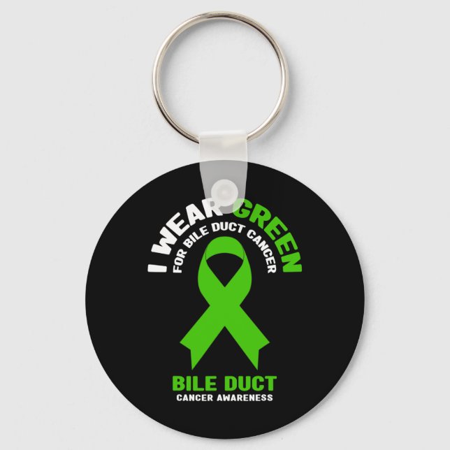 Llavero Vestir Verde Para Concienciación Sobre El Cáncer D (Anverso)