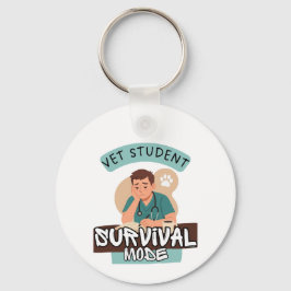 Llavero Vet Student Survival Mode – Vet Student Design