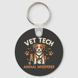 Llavero Vet Tech Animal Whisperer Cute Cuppy Stethoscope