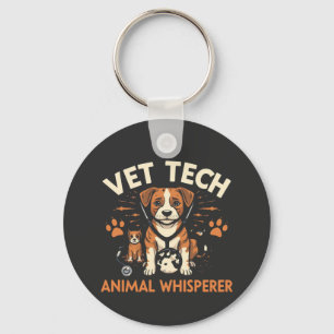 Llavero Vet Tech Animal Whisperer Cute Cuppy Stethoscope